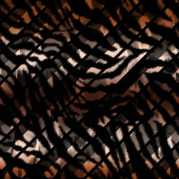 Håndtegnede Sømløse Lyse Mønster Med Zebra Striber Linjer - Stock-foto