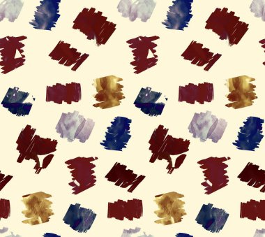 Elleri, bulanık suluboya fırça darbeleriyle renksiz, parlak desenli.