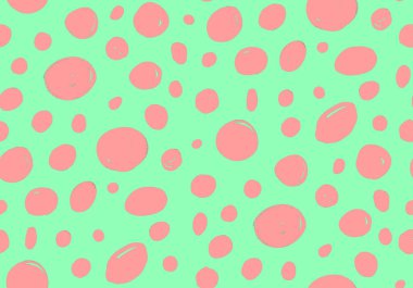 Düzensiz noktalarla renksiz, parlak desenler çizilmiş. 