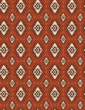 Etnik şekilli, pürüzsüz, parlak desenli el çizimi.