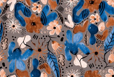 Çiçeklerle renksiz, parlak desenler çizilmiş. 