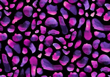 Soyut, pürüzsüz, renkli parlak lekeler.  