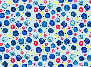 Etnik noktalarla renksiz parlak desenler çizilmiş.