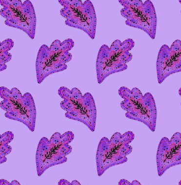 Renkli paisleylerle renksiz parlak desenli el çizimi