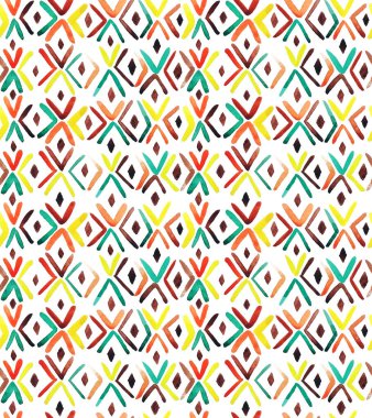 Etnik şekilli, pürüzsüz, parlak desenli el çizimi.