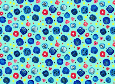 Etnik noktalarla renksiz parlak desenler çizilmiş.