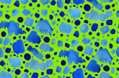 Soyut, pürüzsüz, renkli parlak lekeler.  