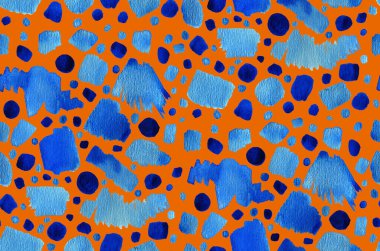 Soyut, pürüzsüz, renkli parlak lekeler.  