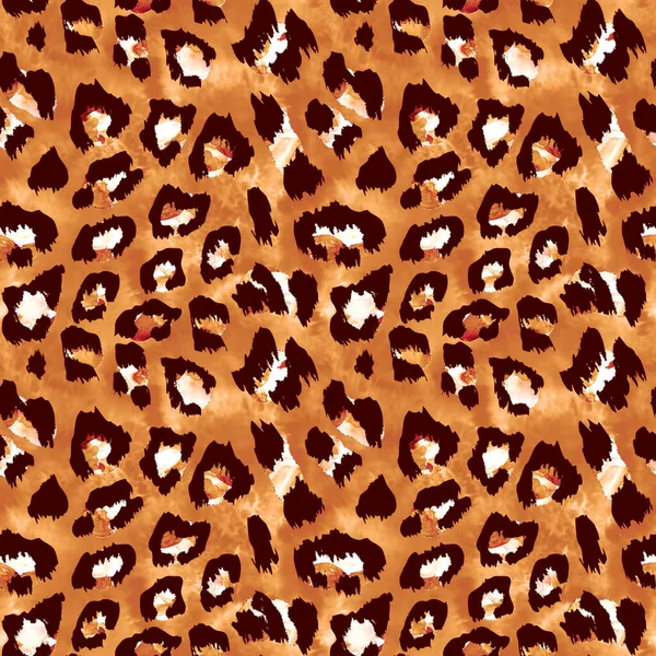 Hand Drawn Seamless Colorful Bright Pattern Leopard Spots — Stock Photo, Image
