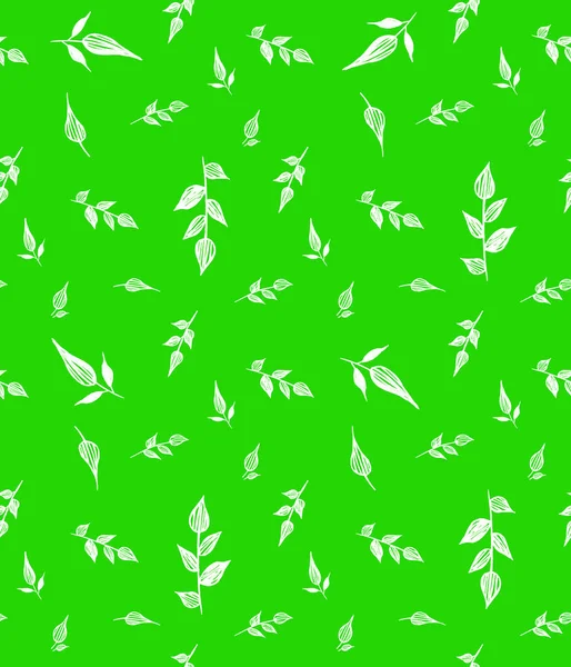 Handgezeichnete Nahtlose Bunte Helle Muster Mit Blättern — Stockfoto