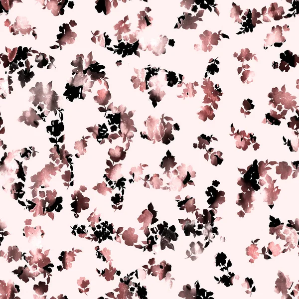 Naadloze Kleurrijke Heldere Patroon Met Kleurrijke Bloemen — Stockfoto