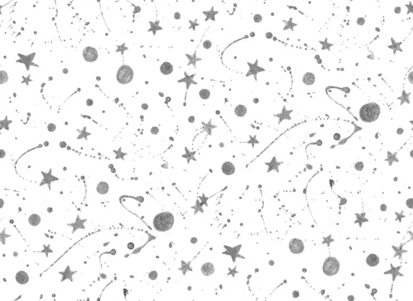 Bezešvé Barevné Jasný Vzor Hvězdami Skvrnami — Stock fotografie