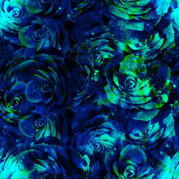 色彩艳丽的花纹 色彩艳丽的玫瑰 — 图库照片