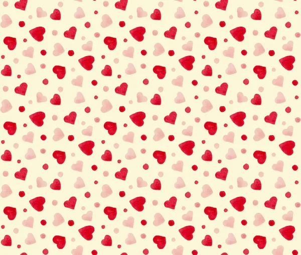 Seamless Colorful Bright Pattern Hearts — Stock Photo, Image