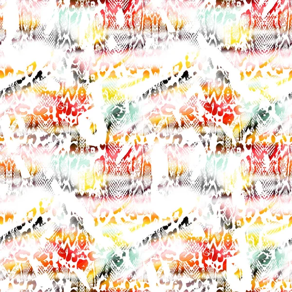 Abstract Seamless Colorful Bright Tie Dye Pattern — Stock Photo, Image