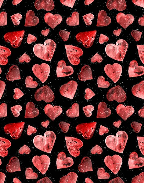 Seamless Colorful Bright Pattern Hearts — Stock Photo, Image