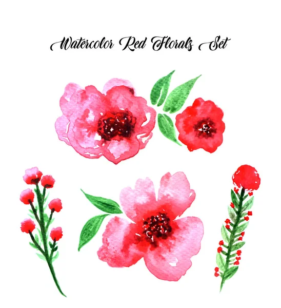 Tarjeta Con Flores Brillantes Coloridas Dibujadas Mano — Foto de Stock