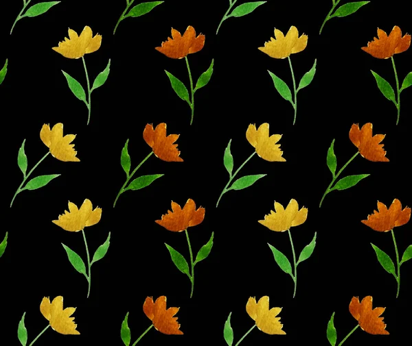 Handmalerei Abstrakte Aquarell Blumen — Stockfoto