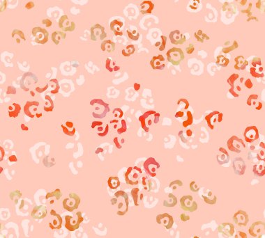 Leopar benekli, renksiz, parlak desenli el çizimi.