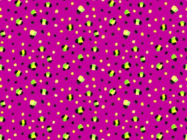 Kusursuz siyah benekli sahte leopar derisi deseni