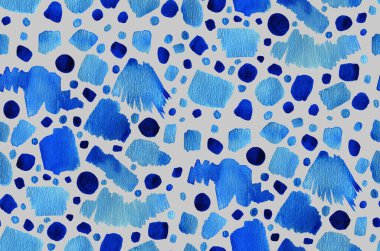 Soyut, pürüzsüz, renkli parlak lekeler.  