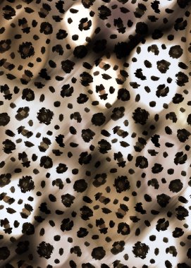 Kusursuz siyah benekli sahte leopar derisi deseni