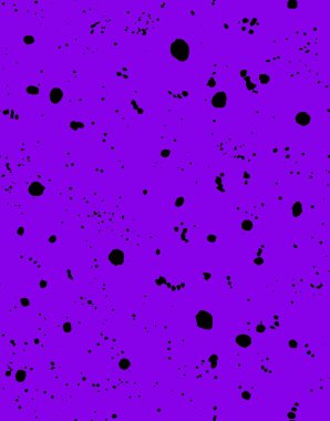 Siyah mürekkep lekeli, pürüzsüz parlak desenli el çizimi.