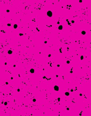 Siyah mürekkep lekeli, pürüzsüz parlak desenli el çizimi.