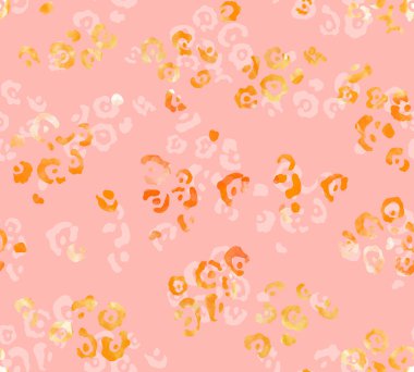 Leopar benekli, renksiz, parlak desenli el çizimi.