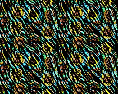 Zebra çizgileri olan kusursuz parlak desenli el çizimi.