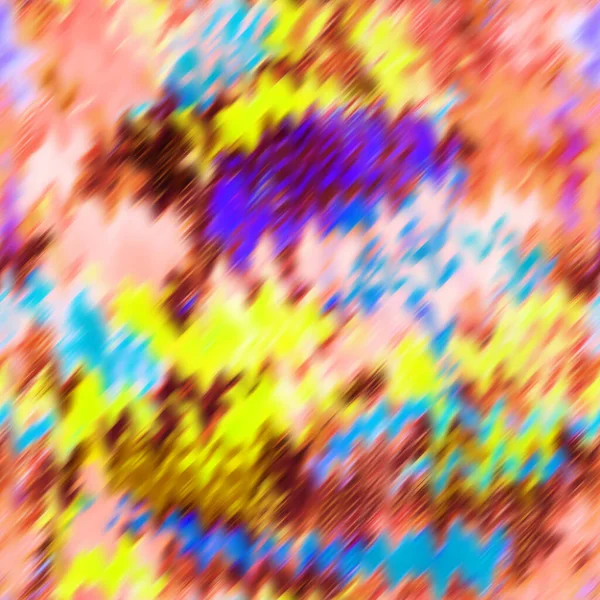 Handgezeichnete Nahtlose Bunte Helle Muster Mit Verschwommenen Geometrischen Tintenflecken — Stockfoto
