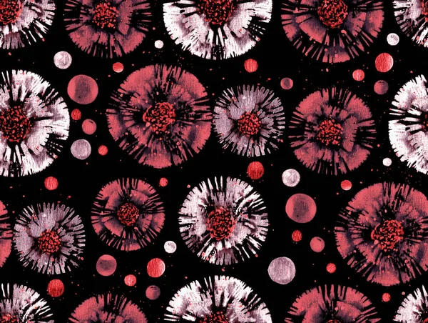 Ręcznie Rysowane Bezszwowe Kolorowe Jasny Wzór Stylu Diy Shibori — Zdjęcie stockowe
