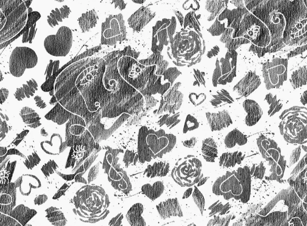 Ζωγραφισμένα Στο Χέρι Απρόσκοπτη Πολύχρωμο Φωτεινό Μοτίβο Θολή Ακουαρέλα Τραγουδούν — Φωτογραφία Αρχείου