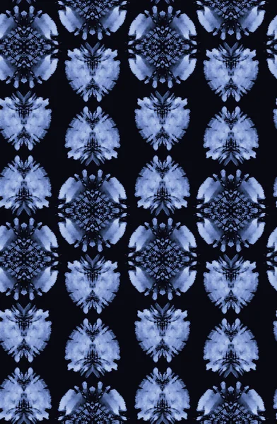 Dibujado Mano Patrón Brillante Colorido Sin Costuras Con Formas Shibori — Foto de Stock