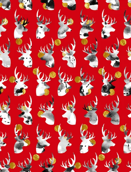 Seamless Colorful Bright Pattern Deers — Stock Photo, Image