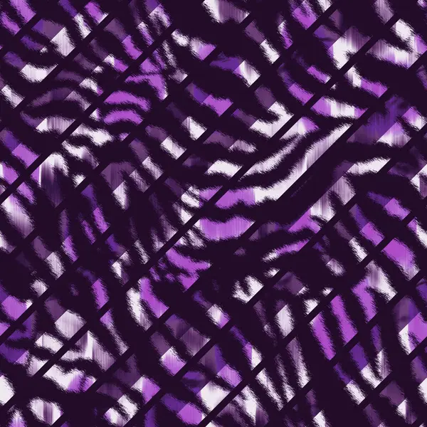 Disegno Mano Senza Soluzione Continuità Con Strisce Zebra Sulle Linee — Foto Stock