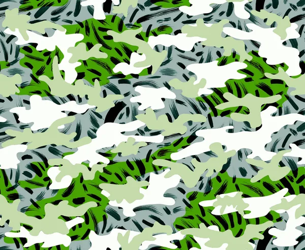 Fond Motif Camouflage Moderne Coloré Sans Couture Avec Des Pinceaux — Photo