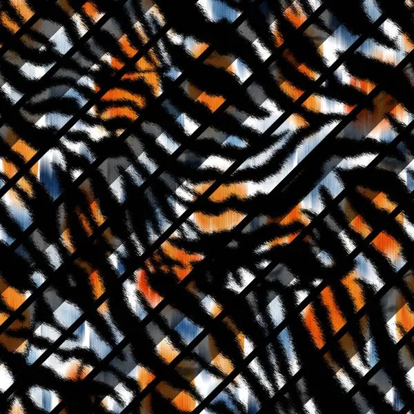 Çizgilerde Zebra Çizgileri Olan Kusursuz Parlak Desenler Çizdim — Stok fotoğraf
