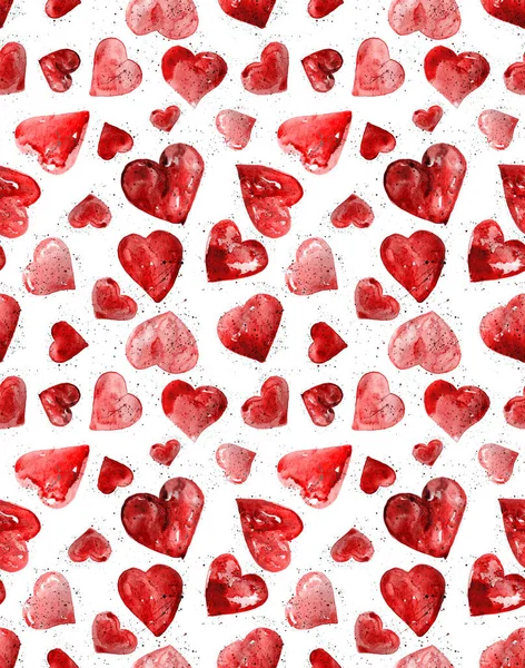 Patrón Brillante Colorido Sin Costuras Con Corazones — Foto de Stock