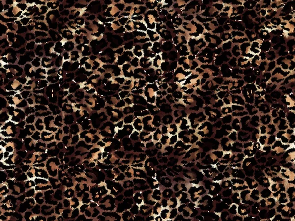 Dibujado Mano Patrón Brillante Colorido Sin Costuras Con Manchas Leopardo —  Fotos de Stock