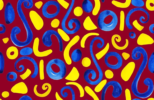 Talyan Fayanslarının Renksiz Parlak Desenleri Renkli Soyut Yaratıcı Sembollerle Çizilmiş — Stok fotoğraf