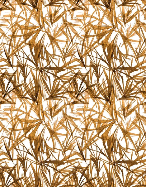 カラフルな草でシームレスなカラフルな明るいパターンを描いた手 — ストック写真
