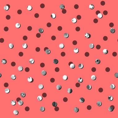 Renkli noktalı kusursuz parlak desen