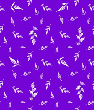 Yapraklarla renksiz, parlak desenler çizilmiş. 