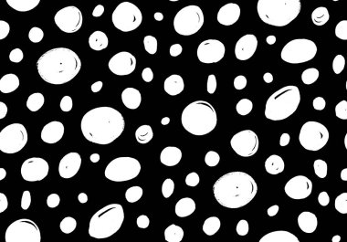 Düzensiz noktalarla renksiz, parlak desenler çizilmiş. 