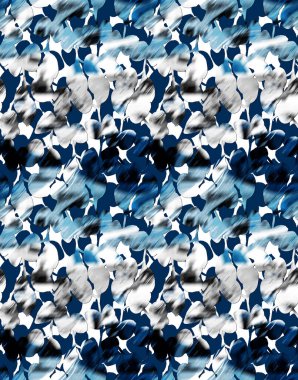 Yapraklarla renksiz, parlak desenler çizilmiş.