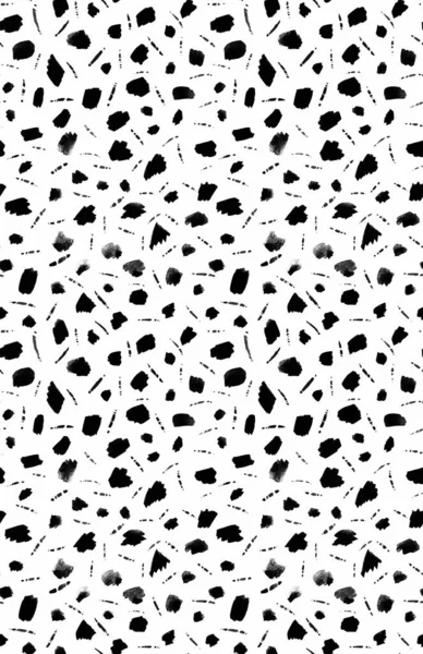 Handgezeichnetes Nahtloses Buntes Muster Mit Flecken Und Linien — Stockfoto