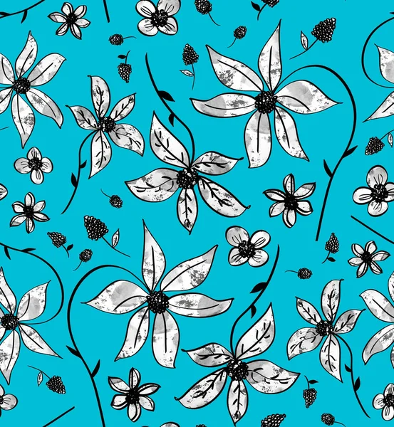 Handmalerei Abstrakte Aquarell Blumen — Stockfoto