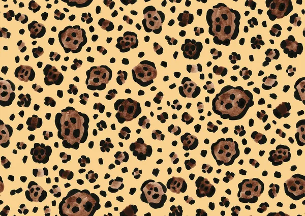 Ручной Работы Бесшовные Красочные Яркие Узоры Пятнами Леопарда — стоковое фото