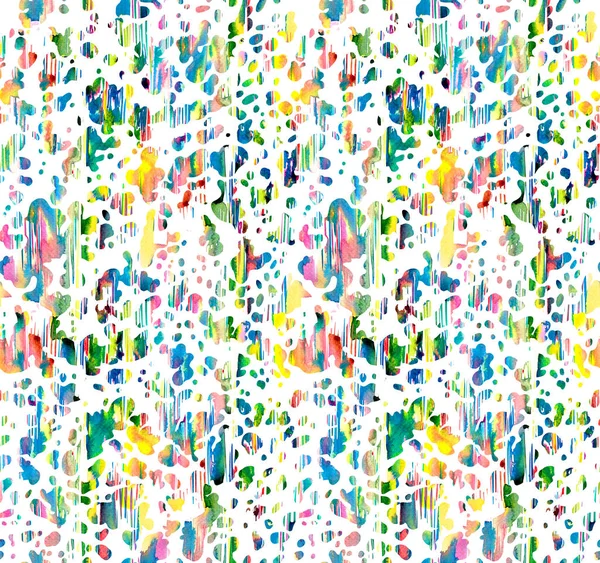 Abstract Naadloze Kleurrijke Heldere Spatten — Stockfoto